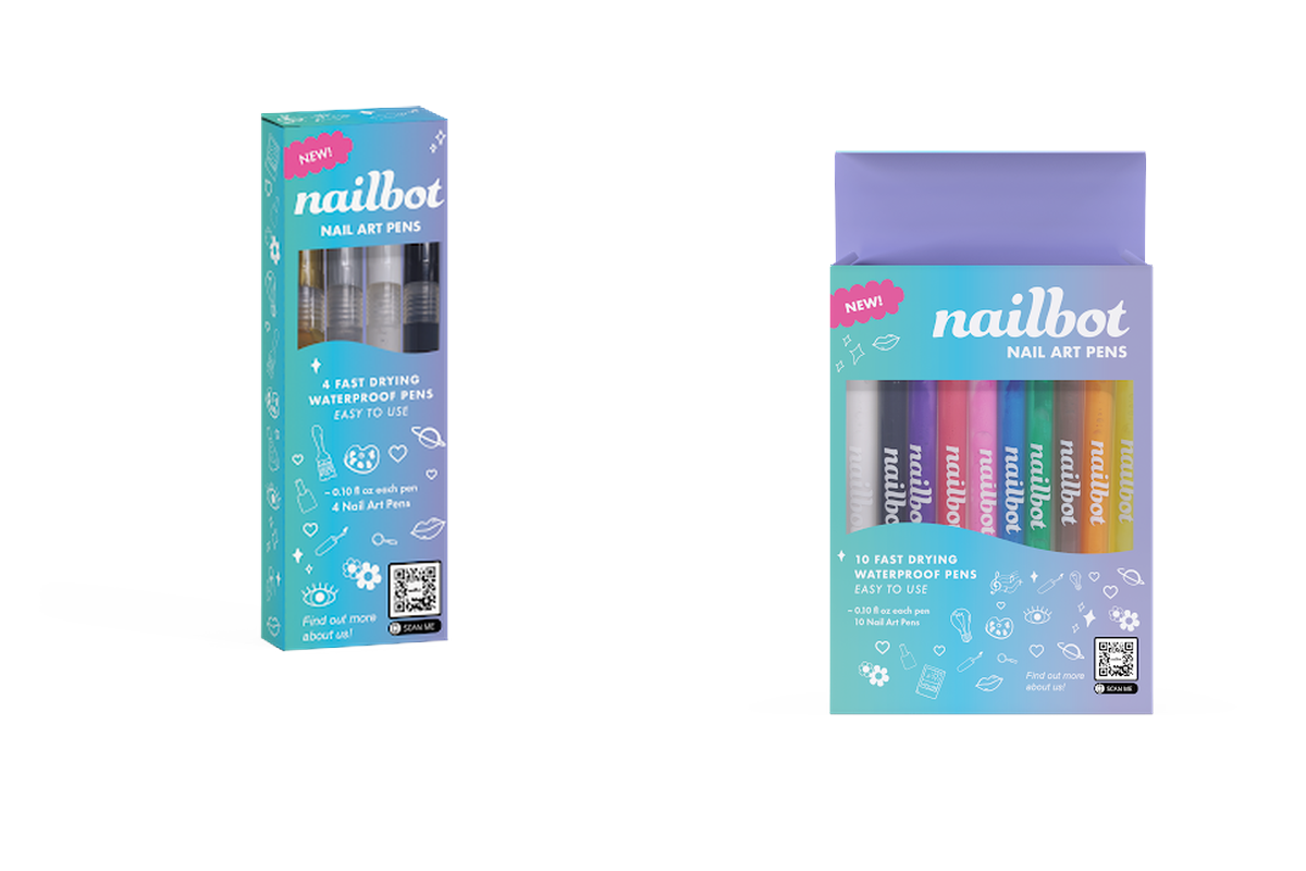 Nail Art Pens 4-pack and 10-pack